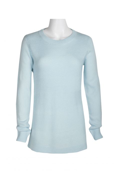Lissy Crew Neck Long Sleeve Solid Knit Top
