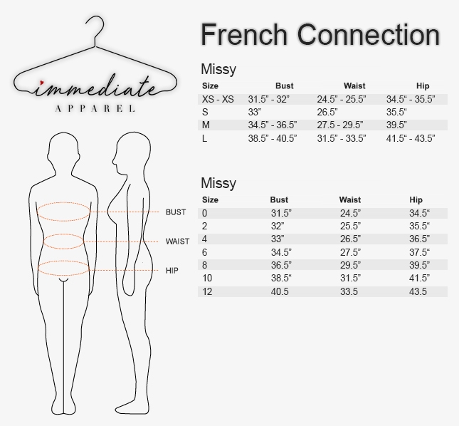 French Connection Size Chart Women
